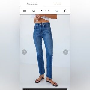 Ayr The Pop Jeans in Bomba Wash Size 28 Short